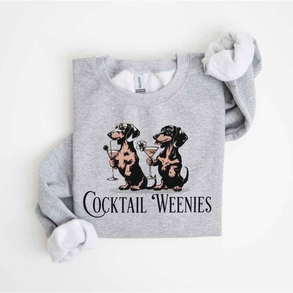 Navy Dachshund Crewneck
